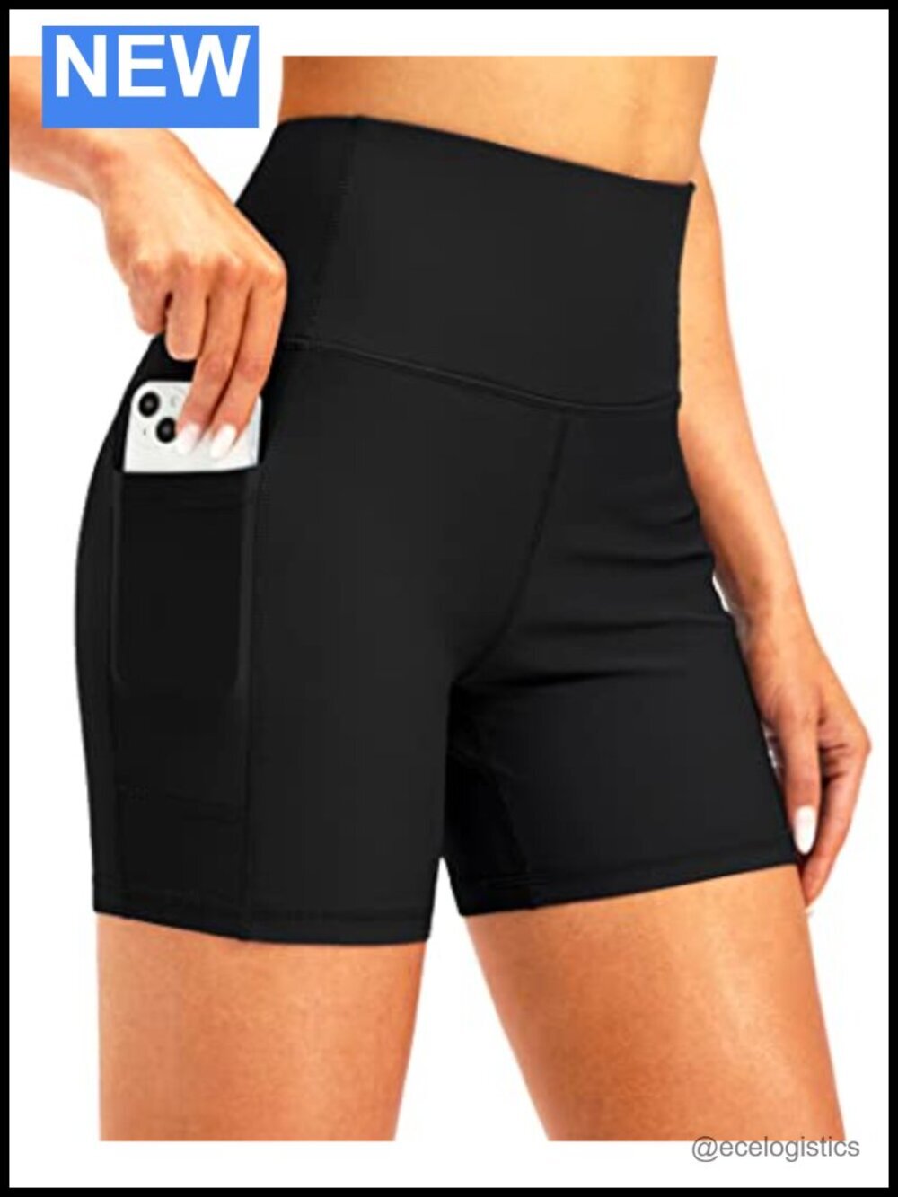 Women's High Waisted Swim Board Shorts 5" UPF 50+ Tummy Control with Pockets